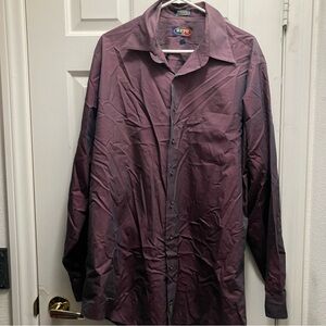 Vintage 80s Repp Men's Long Sleeve Button Up Dress Shirt Size 17-37/38 Tall